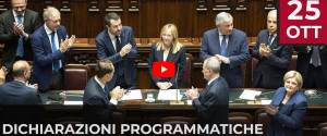 Il discorso e il video integrale di Giorgia Meloni nella sua “storica” prima volta da premier alla Camera