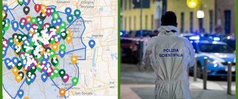 Milano mappa crimini