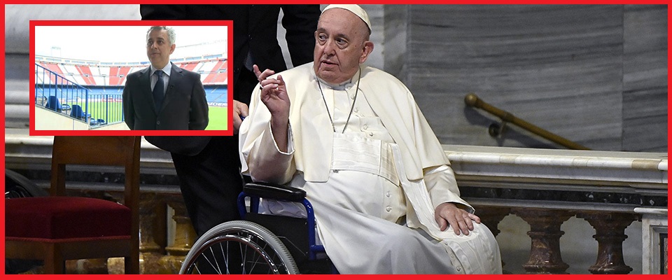 Dall’Atletico Madrid al Vaticano: il “mago del ginocchio” dei calciatori proverà a guarire il Papa