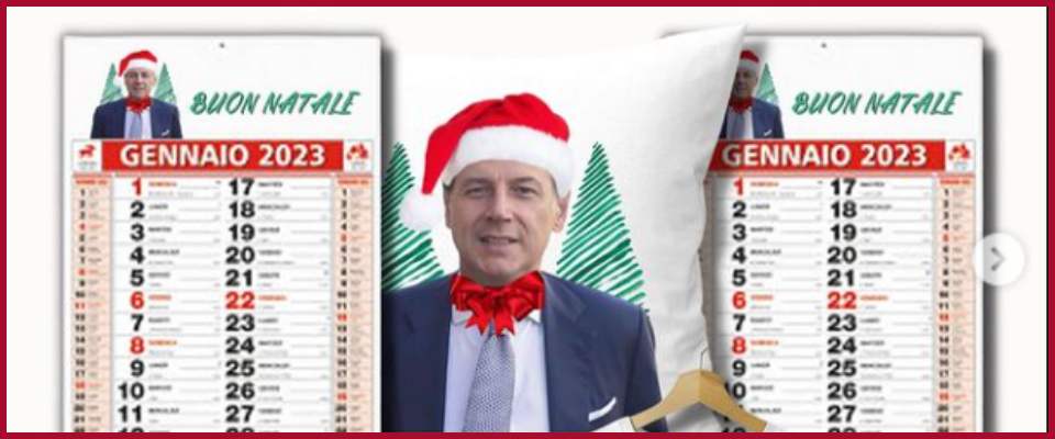 “Le Bimbe di Conte” risolvono il problema dei regali: in vendita gadget natalizi col faccione di Giuseppi