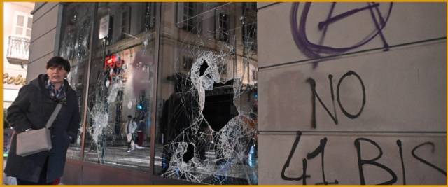 anarchici, devastazioni Torino