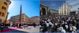 funerali Napolitano Berlusconi
