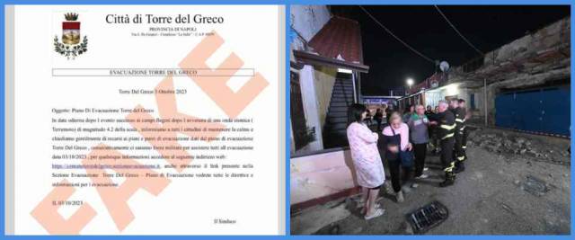lettera evacuazione
