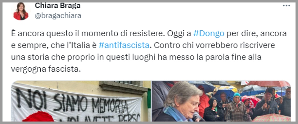 Il fantasma di Mussolini evocato ancora nel 2024. E’ ridicolo ma c’è chi gioca con la storia. Una è la capogruppo del Pd