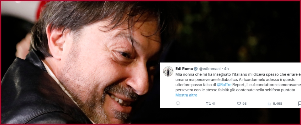 Il presidente albanese Rama contro Report (e Ranucci): “Schifose falsità solo per attaccare Meloni”