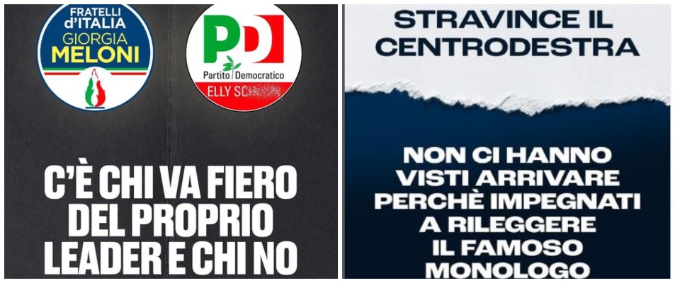 Schlein sbianchettata sul simbolo. L’ironia di FdI: “C’è chi va fiero del proprio leader e chi no”