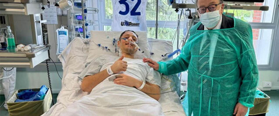 Meloni in visita privata in ospedale al poliziotto Christian Di Martino, ferito a Milano