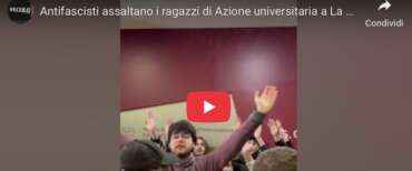 La Sapienza, “collettivi” liberi di insultare e minacciare di morte i ragazzi di Azione universitaria (video)
