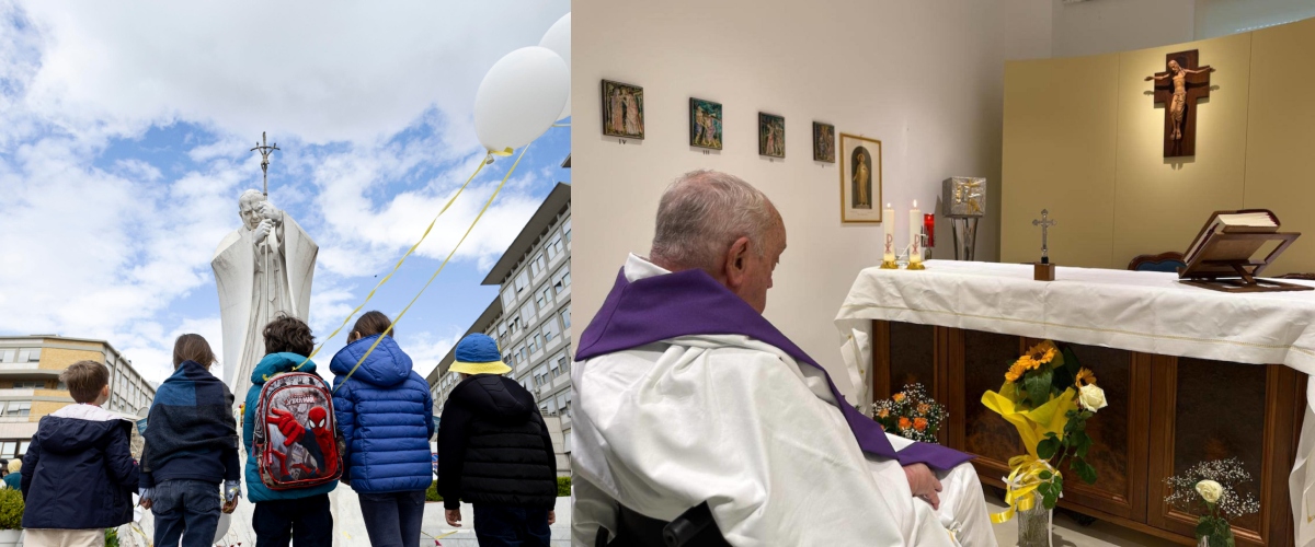 la prima foto di bergoglio dal gemelli trecento bambini pregano sotto la finestra del papa da Secoloditalia.it la prima foto di bergoglio dal gemelli trecento bambini pregano sotto la finestra del papa