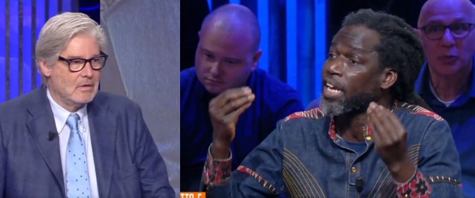 l immigrato fuori controllo insulta il governo meloni razzista e incapace lo studio di del debbio insorge video da Secoloditalia.it l immigrato fuori controllo insulta il governo meloni razzista e incapace lo studio di del debbio insorge video