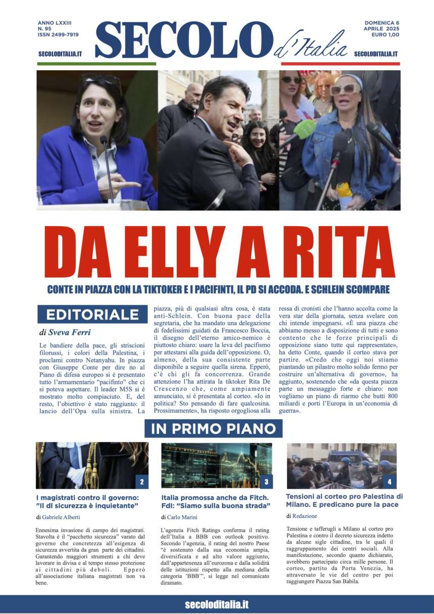 Prima Secolo 6 aprile