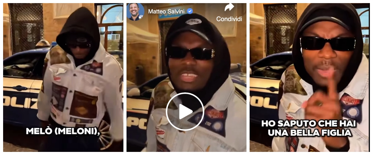 “Meloni, ho saputo che hai una bella figlia…”: il video choc di un calciatore africano e di un suo amico richiedente asilo “Meloni, ho saputo che hai una bella figlia…”: il video choc di un calciatore africano e di un suo amico richiedente asilo