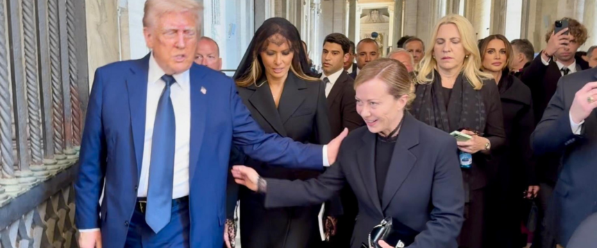 meloni trump papa francesco