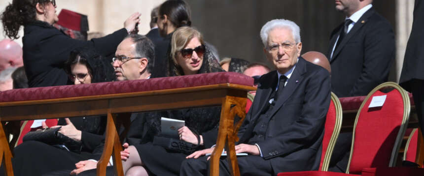 Funerale papa Francesco, Mattarella