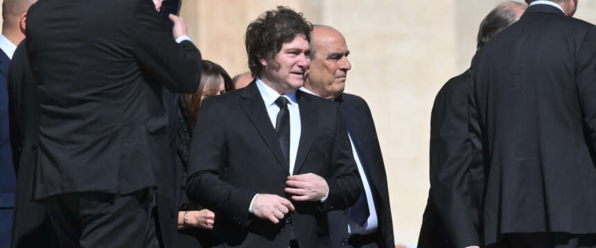 Funerale papa Francesco, Milei