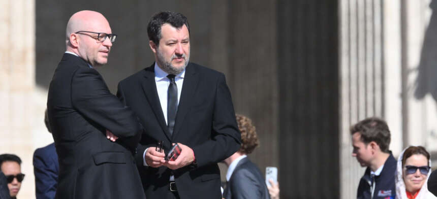 Funerale papa Francesco, Fontana, Salvini