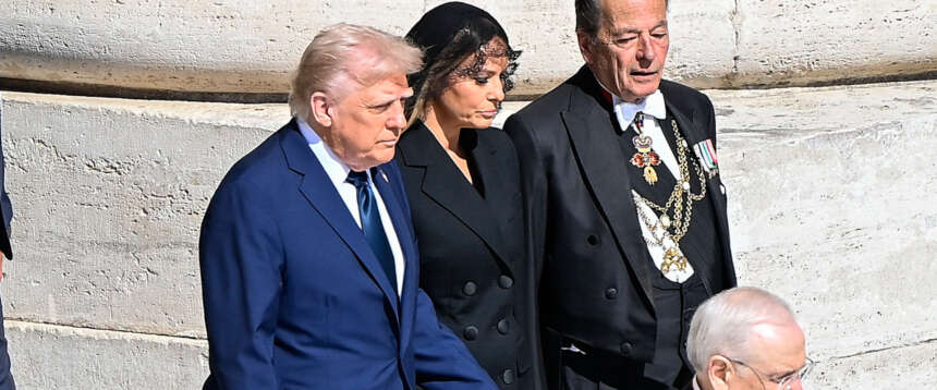Funerale papa Francesco, Donald Trump