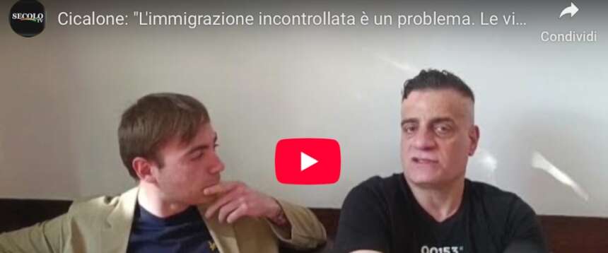 Scippi e degrado, Cicalone: “L’immigrazione incontrollata è un problema. I centri sociali contestano i miei reportage” (video)