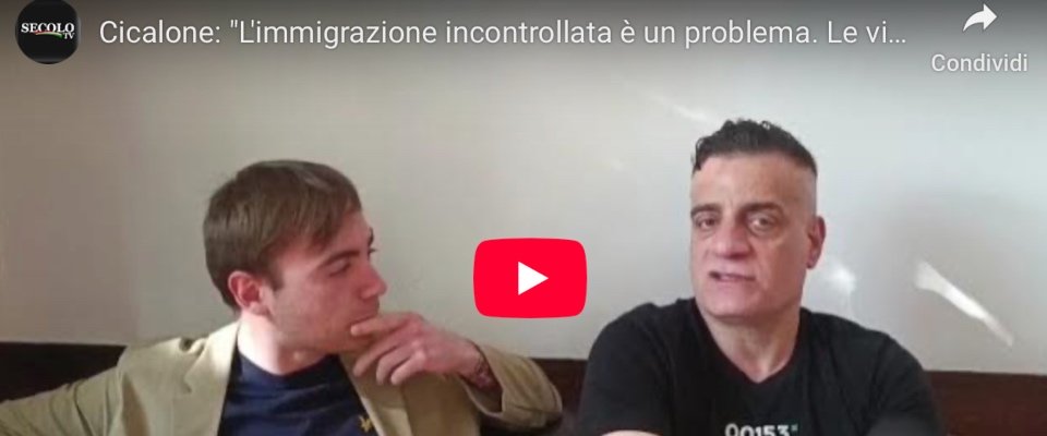 Scippi e degrado, Cicalone: “L’immigrazione incontrollata è un problema. I centri sociali contestano i miei reportage” (video) Scippi e degrado, Cicalone: “L’immigrazione incontrollata è un problema. I centri sociali contestano i miei reportage” (video)