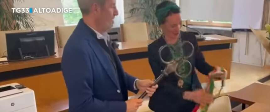 il neo sindaco di Merano, Katharina Zeller il neo sindaco di Merano, Katharina Zeller