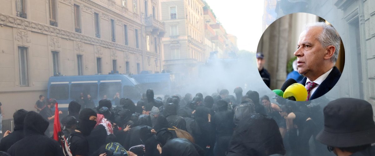 milano in mano agli antagonisti piantedosi gravi aggressioni alla polizia da parte dei soliti professionisti del disordine
