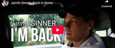 Sinner, il ritorno a Roma. Il video del campione azzurro sul suo canale Youtube