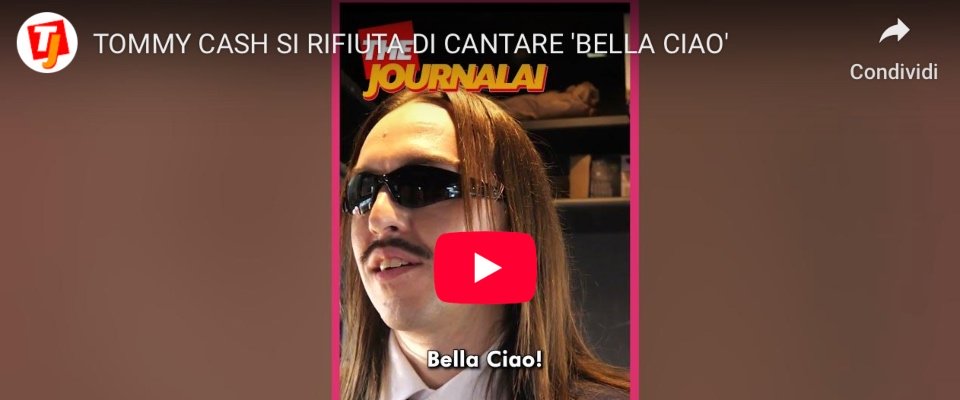 Espresso macchiato, ma non di rosso: Tommy Cash si rifiuta di cantare “Bella ciao” (video) Espresso macchiato, ma non di rosso: Tommy Cash si rifiuta di cantare “Bella ciao” (video)