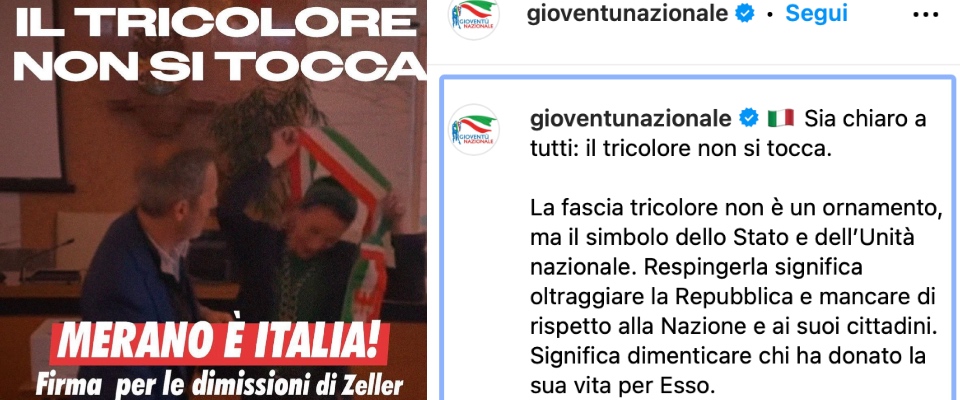 gioventù nazionale zeller si dimetta raccolta di firme dopo l oltraggio del rifiuto della fascia tricolore da Secoloditalia.it gioventù nazionale zeller si dimetta raccolta di firme dopo l oltraggio del rifiuto della fascia tricolore