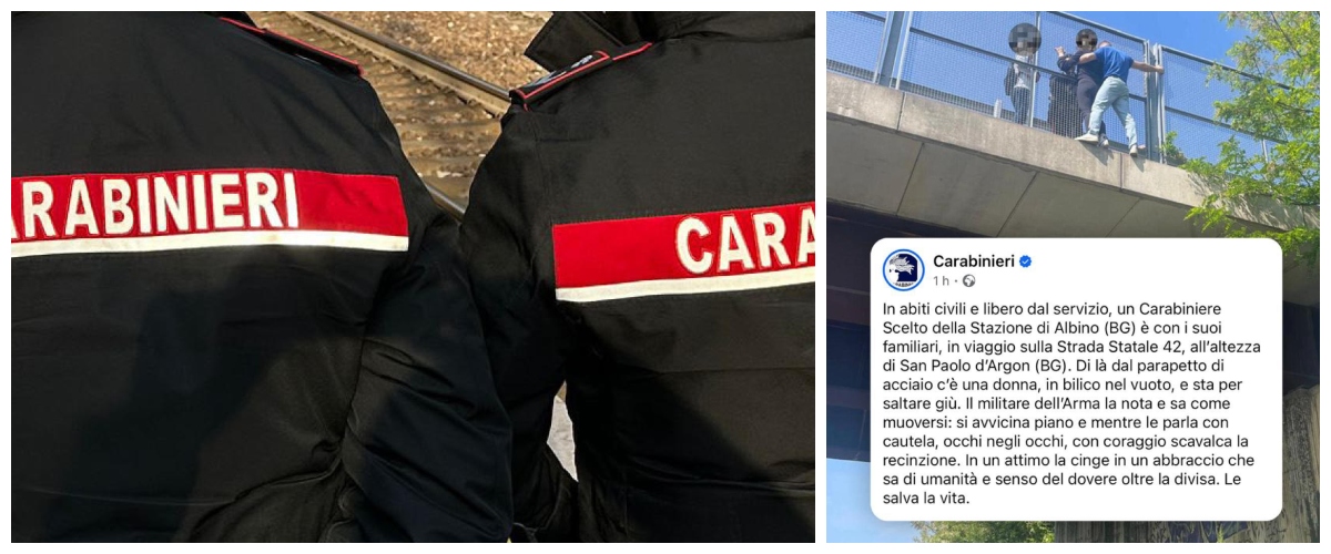 carabiniere fuori servizio salva a bergamo una donna che sta per gettarsi nel vuoto il grazie di meloni eroe da Secoloditalia.it carabiniere fuori servizio salva a bergamo una donna che sta per gettarsi nel vuoto il grazie di meloni eroe