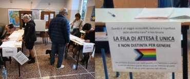 In un seggio elettorale di Genova affisso un cartello Lgbt sul voto “inclusivo”