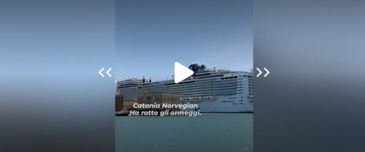 catania nave da crociera rompe gli ormeggi una donna finisce in mare il marito si tuffa per salvarla video da Secoloditalia.it catania nave da crociera rompe gli ormeggi una donna finisce in mare il marito si tuffa per salvarla video