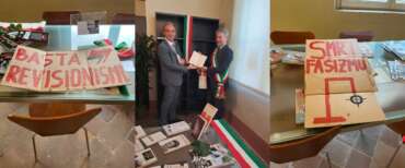 Sfregio alla memoria delle Foibe: vandalizzato lo “Scaffale del ricordo” a Lucca