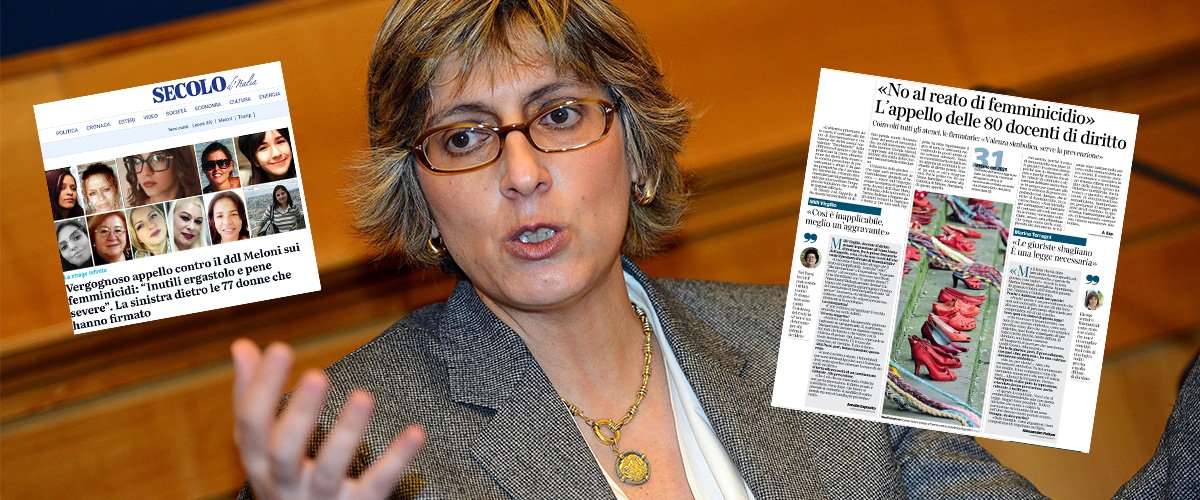 L’ira di Giulia Bongiorno: “Assurda la raccolta di firme delle donne giuriste contro la legge sul ...