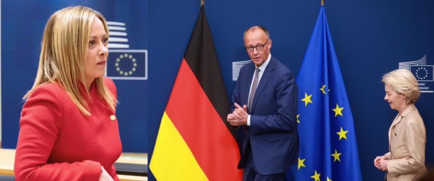 meloni merz von der leyen europa meloni merz von der leyen europa