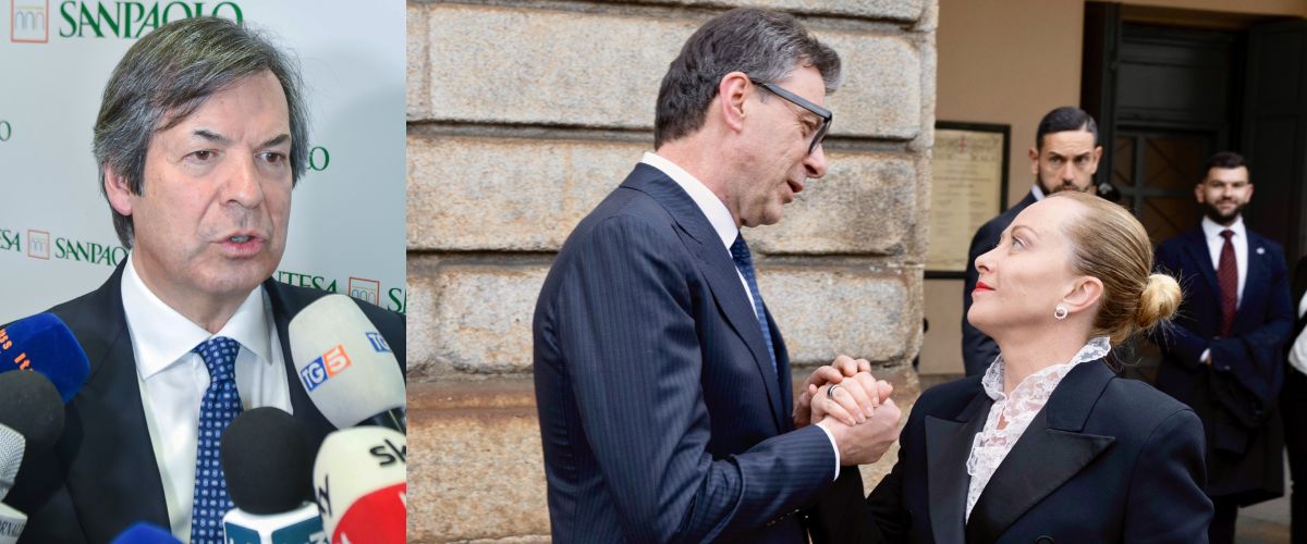 Il Ceo di Intesa Sanpaolo “ringrazia” Meloni e Giorgetti: «Con loro stabilità e reputazione, l’Italia si trova in una posizione unica» Il Ceo di Intesa Sanpaolo “ringrazia” Meloni e Giorgetti: «Con loro stabilità e reputazione, l’Italia si trova in una posizione unica»