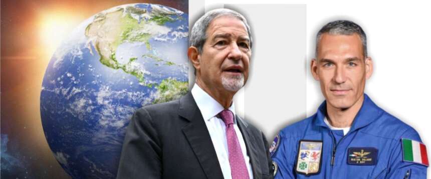 Il ministro Musumeci e l’astronauta Villadei sulla locandina dell’evento dedicato alla prevenzione dei disastri naturali Il ministro Musumeci e l’astronauta Villadei sulla locandina dell’evento dedicato alla prevenzione dei disastri naturali