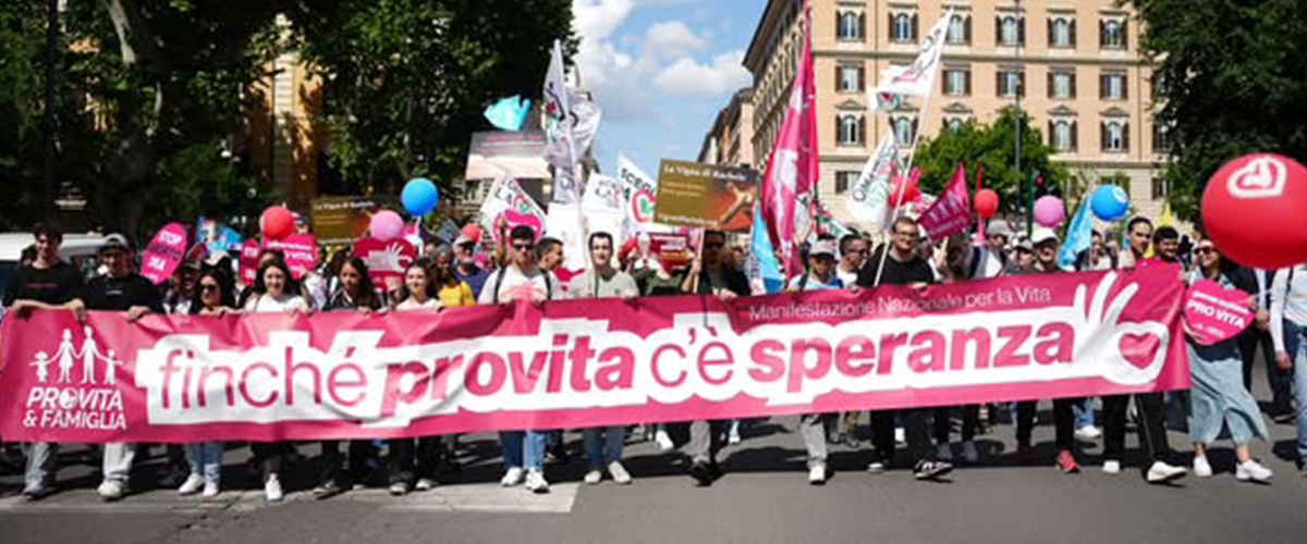Pro Vita in piazza, cori per Leone XIV: “Dirà no all’aborto”. Striscione offensivo delle transfemministe: “Abortiamo voi…” Pro Vita in piazza, cori per Leone XIV: “Dirà no all’aborto”. Striscione offensivo delle transfemministe: “Abortiamo voi…”