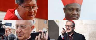 papa gugerotti, turkson, tagle, filoni