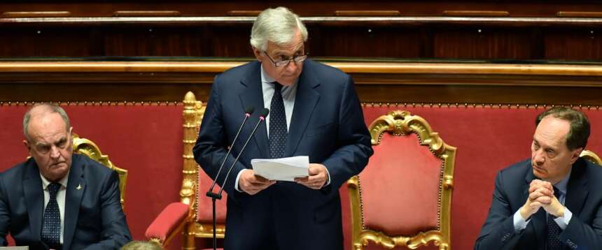 Il ministro Tajani durante l’informativa urgente alla Camera su Gaza Il ministro Tajani durante l’informativa urgente alla Camera su Gaza