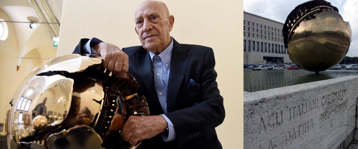 È morto Arnaldo Pomodoro, artista che ha dato forma all’immateriale, a spazio, tempo e bronzo scolpiti come memoria di carne viva