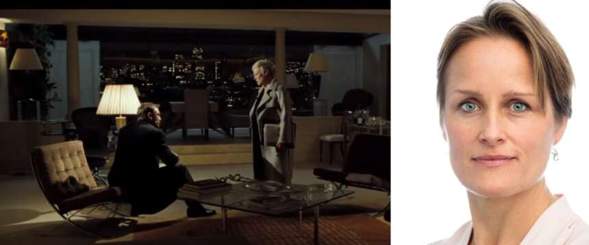 Blaise Metreweli; a sinistra una scena dei film su James Bond Blaise Metreweli; a sinistra una scena dei film su James Bond