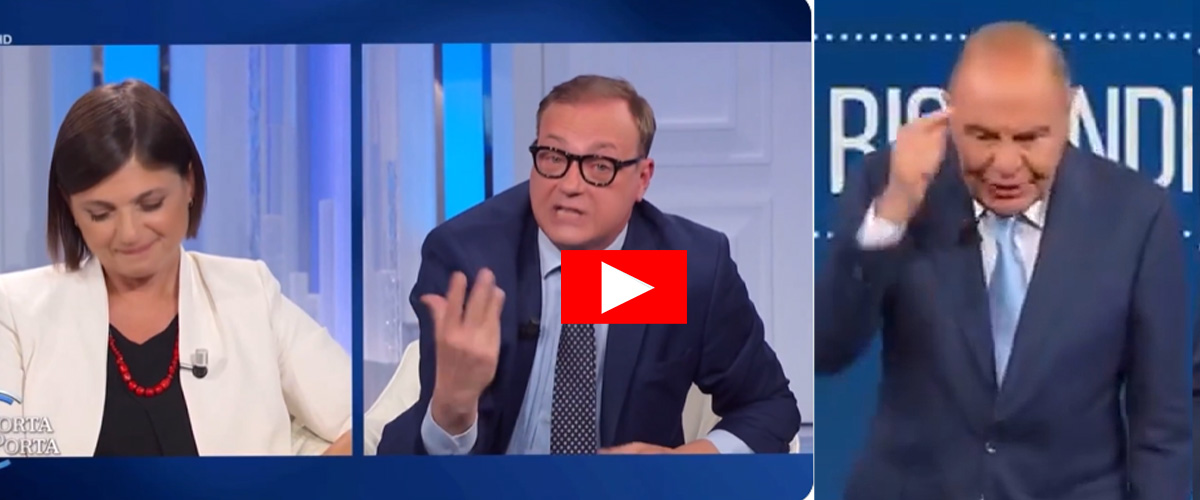 cerno smaschera serracchiani sul referendum hai cambiato idea rissa in studio vespa s infuria video