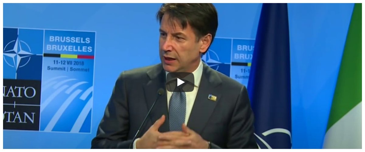 Conte smentito anche dall’archivio youtube: al vertice Nato s’impegnava ad aumentare le spese militari (video) Conte smentito anche dall’archivio youtube: al vertice Nato s’impegnava ad aumentare le spese militari (video)