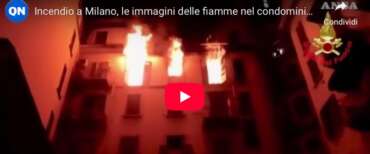 Rogo a Milano, donna si lancia dal quarto piano per sfuggire alle fiamme e muore: forse aveva litigato con il marito (video)