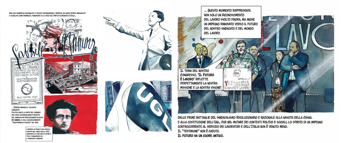 un libro a fumetti dal sindacalismo rivoluzionario all ugl carrellata di figure straordinarie