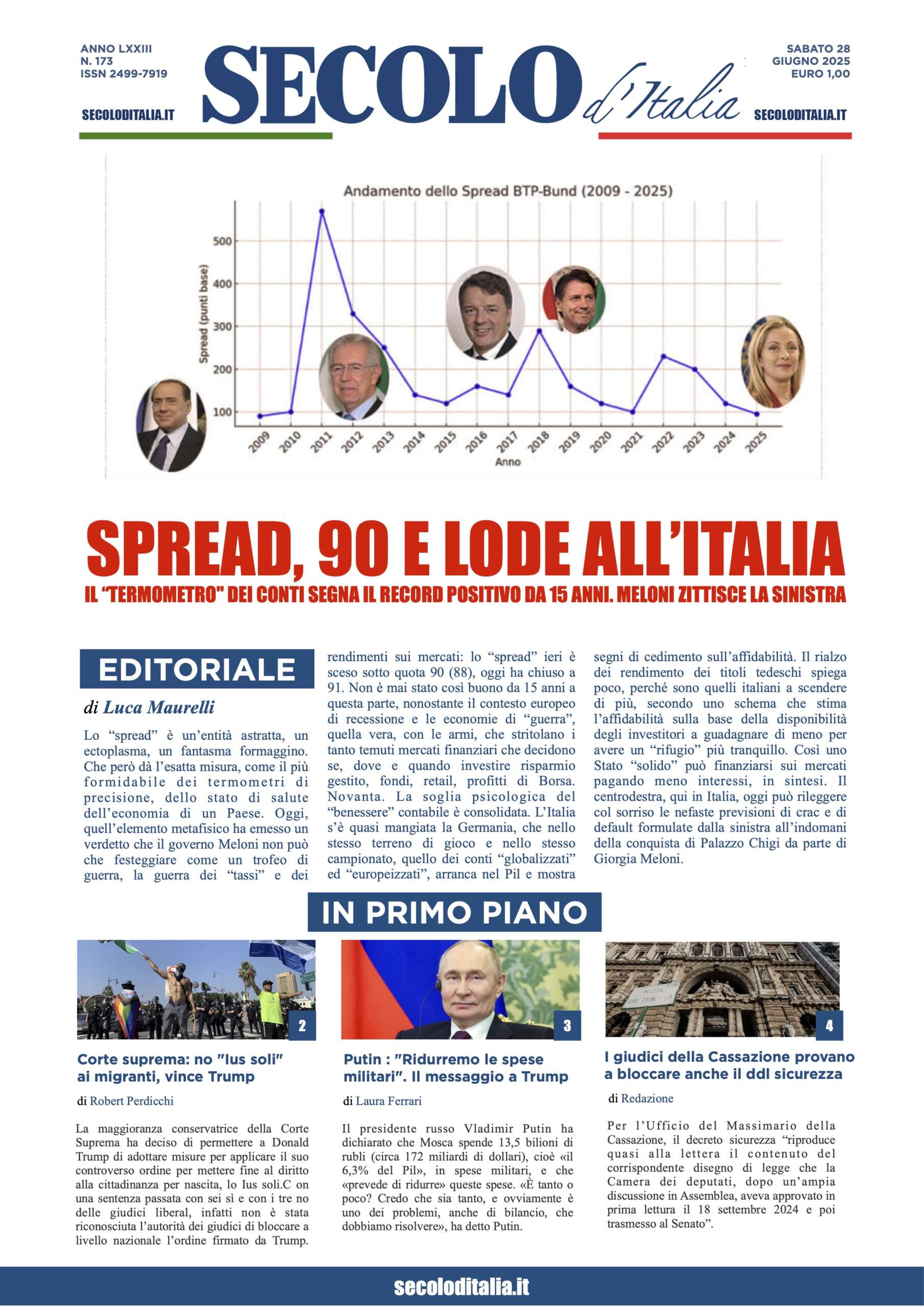 Sabato 28 giugno 2025