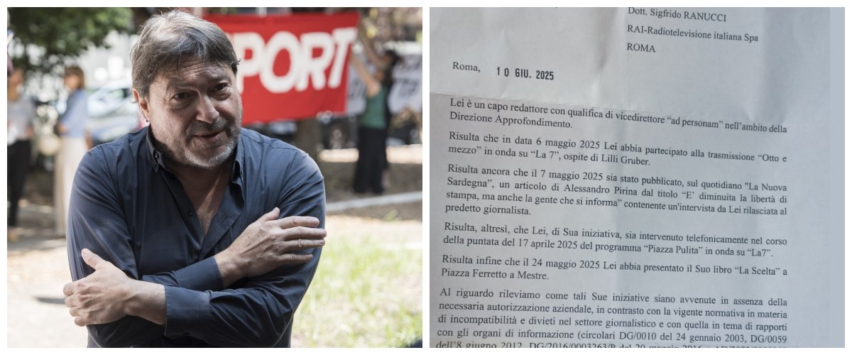 Ranucci, l’ultimo pianto social: “La Rai mi ha fatto un provvedimento disciplinare, arriva dopo gli attacchi del centrodestra” Ranucci, l’ultimo pianto social: “La Rai mi ha fatto un provvedimento disciplinare, arriva dopo gli attacchi del centrodestra”