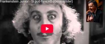 Renzi come Gene Wilder in “Frankenstein Jr”