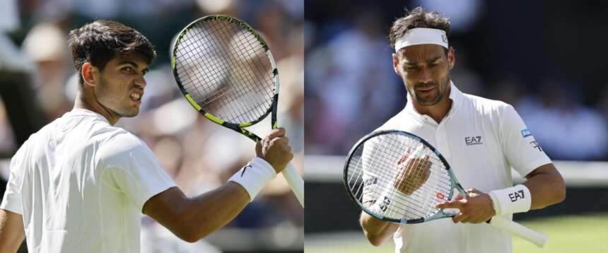 Wimbledon, è sfida tra giganti. Fognini si arrende a Alcaraz, ma non si piega