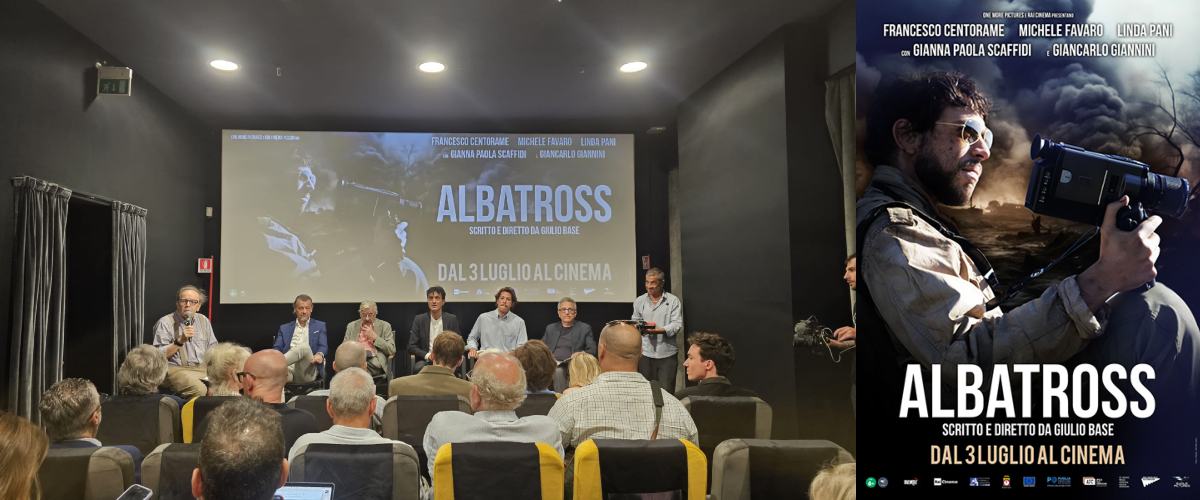 Abbiamo visto Albatross, il film su Almerigo Grilz. Giulio Base: «Polemiche? Me le aspetto». Giancarlo Giannini: «Futtitenn» (video) Abbiamo visto Albatross, il film su Almerigo Grilz. Giulio Base: «Polemiche? Me le aspetto». Giancarlo Giannini: «Futtitenn» (video)